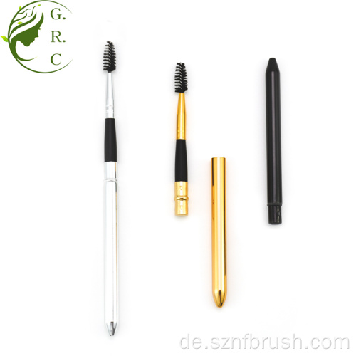 Reisen Mini Metall Wimpern Mascara Pinsel mit Kappe